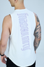Tank top premium bawełna elastan — detal materiału Masculinity